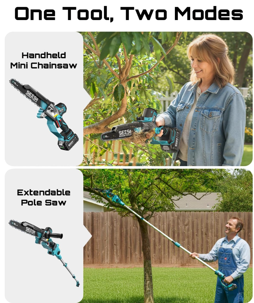 SEESII pole saw — product view 2