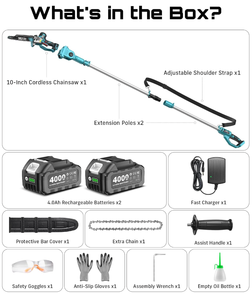 SEESII pole saw — product view 5